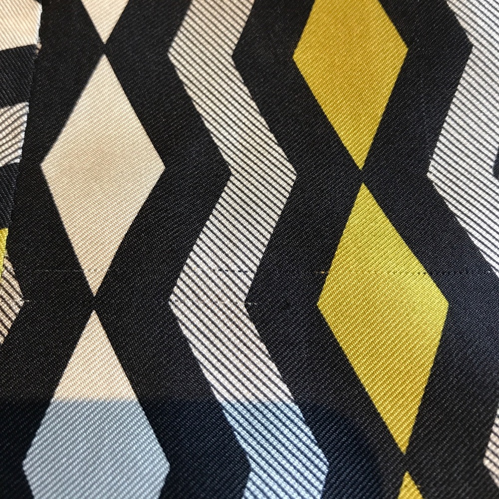 Milly Silk Geometric Print Shell - Picture 4 of 4